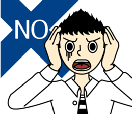 I drink sake happily. sticker #7552015