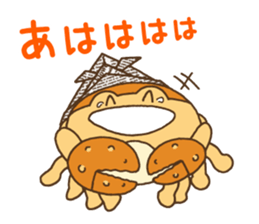 samurai warrior helmet crab sticker #7552070