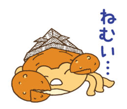 samurai warrior helmet crab sticker #7552078