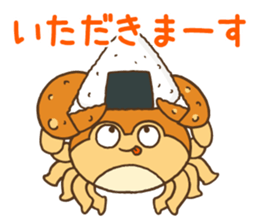 samurai warrior helmet crab sticker #7552095