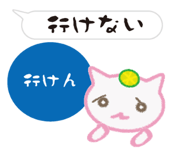 Light cat of the Awa dialect sticker #7552678