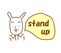 rabbit teacher sticker #7553181
