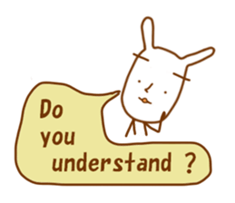 rabbit teacher sticker #7553192