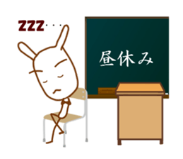 rabbit teacher sticker #7553196