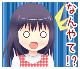 Kansai-ben girls sticker #7553310