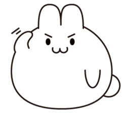 Marshmallow rabbit (No words) sticker #7553406