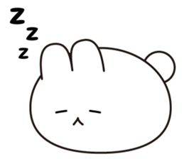 Marshmallow rabbit (No words) sticker #7553418