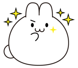 Marshmallow rabbit (No words) sticker #7553437