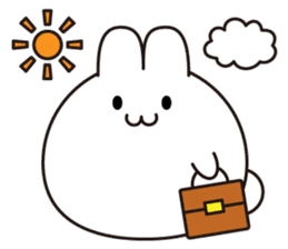 Marshmallow rabbit (No words) sticker #7553440