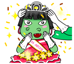 Miss Green(Eng) sticker #7553525