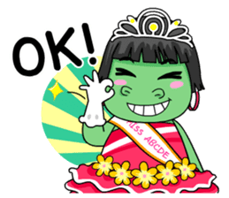 Miss Green(Eng) sticker #7553534