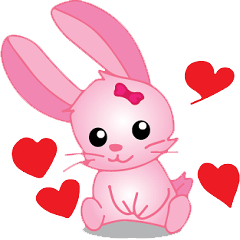 pink bunny cute