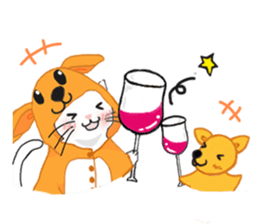 Cosplay cats by Aimi Ikenaga sticker #7554081
