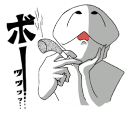 Both sides of just feeling sticker #7554192