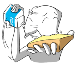 Both sides of just feeling sticker #7554197