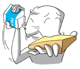 Both sides of just feeling sticker #7554197