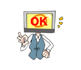 Personal computer women everyday sticker #7554324