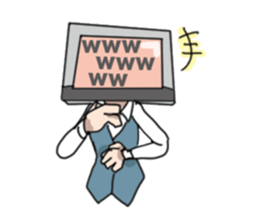 Personal computer women everyday sticker #7554338
