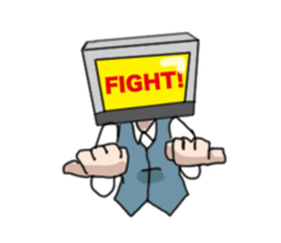 Personal computer women everyday sticker #7554343
