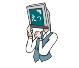 Personal computer women everyday sticker #7554347