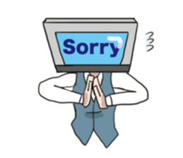 Personal computer women everyday sticker #7554349
