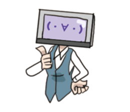 Personal computer women everyday sticker #7554353