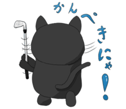 golf cat sticker #7555619