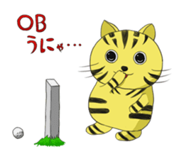 golf cat sticker #7555625