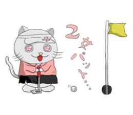 golf cat sticker #7555627