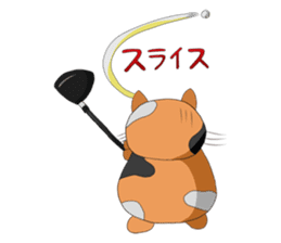 golf cat sticker #7555632