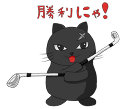 golf cat sticker #7555634