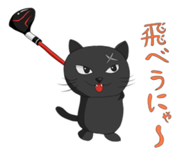 golf cat sticker #7555637