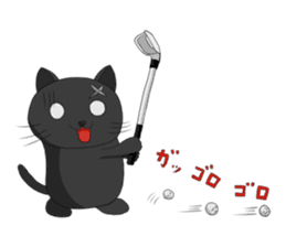 golf cat sticker #7555638
