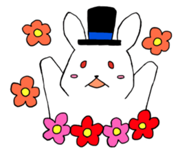 Rose & Hat sticker #7555744