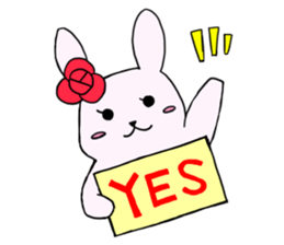 Rose & Hat sticker #7555745