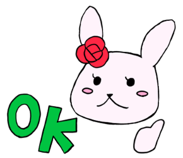 Rose & Hat sticker #7555753