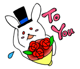 Rose & Hat sticker #7555762