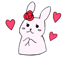 Rose & Hat sticker #7555763