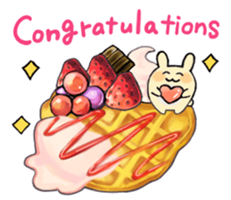 A rabbit and teatime.(English) sticker #7555818