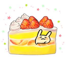 A rabbit and teatime.(English) sticker #7555823