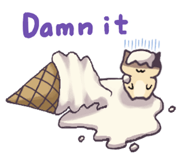 A rabbit and teatime.(English) sticker #7555831