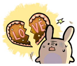 A rabbit and teatime.(English) sticker #7555834