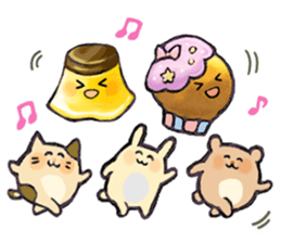 A rabbit and teatime.(English) sticker #7555836