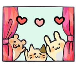 A rabbit and teatime.(English) sticker #7555837