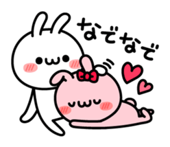 The love rabbit sticker #7556253