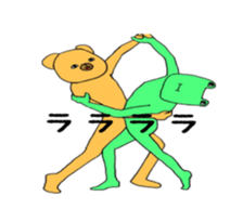 Bear and pleasant friends 2rd version sticker #7556354