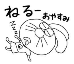 The rabbit which is one's own pace. sticker #7556851