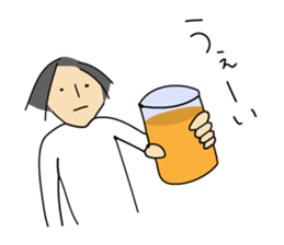 Silky Hair Man sticker #7557496