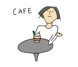 Silky Hair Man sticker #7557502