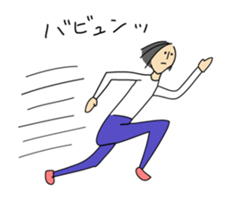 Silky Hair Man sticker #7557528